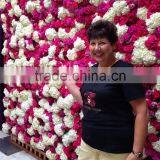 Wedding Flower Wall Backdrop, Wedding Decorate ,Silk Flower Wall Decoration With Commercial Logo thumbnail-2