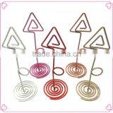 New Design Triangle Shaped Colorful Metal Memo Clips Made in China