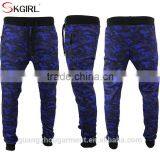 Cheap 100% Cotton Camo Hooded Zip up Hoodie and Jogging Pants Men Tracksuit Set With no Logo thumbnail-2