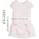 Fashion Baby Girl Dress Pink Cotton Jacquard Kids Dresses With Peplum HSD6988 thumbnail-1