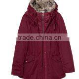 Custom Warm Fur-collar Jacket Winter Coat Skiing Jacket Women Parka Jacket thumbnail-2
