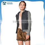 Fleece and Nylon Fabric Full Zip Adjustable Toggles at Hood Casual Quilted Chinese Women Winter Down Jacket Coat With Lining thumbnail-1