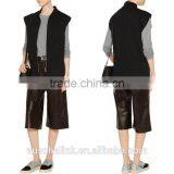 Best Selling Fashion Style Women Cheap Black Cotton Travel Vests thumbnail-4