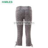 Women Slimming Slim Fit Quickdry Space Dye Fitness Capri Tight thumbnail-2