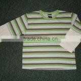 100%Cotton Children's Yarn Dyed T-Shirts thumbnail-1