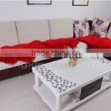 CX-D-112 Real Lamb Sheepskin Fur Wool Throw Blanket Fur Rug thumbnail-5