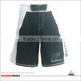 White and Black MMA Shorts Durable Martial Arts in Sportswear Men thumbnail-2