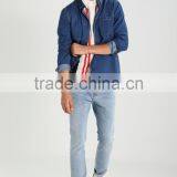 MGOO Factory Supplied Men Vertical Stripe Polo Shirt 100% Cotton Slim Fit Mens Polo thumbnail-4