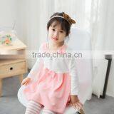 S60631B 2017 Baby Long Sleeve Rabbit Print Clothing Wholesale Children Girls Cartoon Dress thumbnail-6