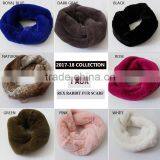 Myfur Customize Wholesale Fashion Design Trendy Circular Fake Fur Soild Color Neck Scarf thumbnail-6