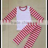 Fall Winter Ruffle Set Girl Clothing Set Persnickety Christmas Kids Unisex Stripes and Dots Sister and Brother Pajamas Sets thumbnail-3