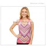 Latest Design Custom Fitness Printed Sexy Women Tank Top Yoga Sportswear thumbnail-3