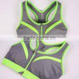 Patchwork Grey Girl Sport Seamless Hot Sexy Xxxx Sports Bra thumbnail-5
