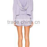 2017 OEM Custom Plain Womens Tracksuit Set Ladies Tracksuit Morning Run Blank Tracksuit With Hood thumbnail-3