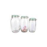 Large Clear Glass Jars With Flip Tops thumbnail-1