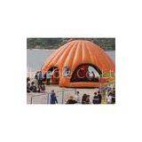 Orange Inflatable Party Tent For Leisure , House Shade Inflatable Wedding Tent