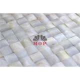 White Pearl Shell Wall Mosaic Mirror Tile thumbnail-2