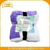 2015 New Hot Products Soft Brushed Blanket With Sherpa Fleece thumbnail-2