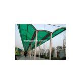 Polycarbonate sheet for bus stop