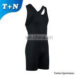 Men's Plain Sublimated Wrestling Singlet thumbnail-4