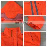 Orange High Visibility PVC Rain Suits With Logos thumbnail-6