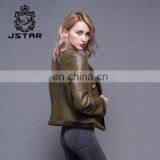 2017 Best New Design Lady Overcoat Women Lamb Leather Jacket thumbnail-3