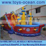 2016 Hot Sale Inflatable Pirate Ship,giant Inflatable Pirate Ship Slide for Sale