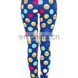 Emoji Colors Dots Stretch Ladies Sport Print Skinny Sexy Pants Running Fashion Printed 3d Workout Muscle Sale Leggings for Woman thumbnail-6