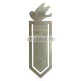 Custom Zinc Alloy Silver Bird Mew Design Lenticular Bookmark