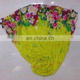 Yellow Voile Chiffon Scarf Wrap Scarf thumbnail-1