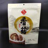 Chinese manufacturers customize 250g Food grade zipper transparent window organic shiitake packaging bag