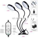 45W LED Plant Grow Light Three Head Flexible Gooseneck Grow Light thumbnail-3