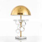 2020 Hot Sale Gold Metal Bedroom Marble Base Modern Quality Table Lamp thumbnail-1