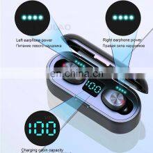 LED Display Headphone F9 TWS BT 5.0 Wireless Earbuds Earphone Auto Connect Sports Game Headset With Power Bank Charging Box I7s thumbnail-5