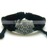 Hot Sale Fashion Handmade Alloy Leather Bracelet Wholesale thumbnail-1