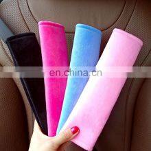 Processing Of Automobile Safety Seat Belt Pads Shoulder Protector Shoulder Protector Lengthened Solid Crystal Velvet Pad