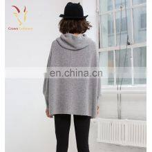 Cashmere Shawl Collar Fashion Poncho Plain Sweater Crochet Cardigan thumbnail-3