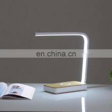 3 Way Touch Table Lamp Dimming For Bedroom Bedside Table Lamp USB Phone Wireless Charger thumbnail-5