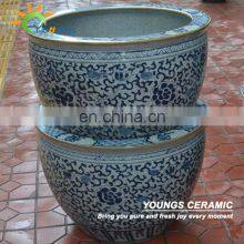 Retail Big Completely Weatherproof Porcelain Ceramic Fish Pot and Garden Planter Pot thumbnail-3
