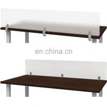 Frosted Privacy Panel Removable Clamp Acrylic Desk Divider Studio Office Partition Panel Desk Mount Partition thumbnail-5