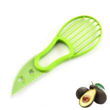 Multi Functional Fruit Tools Plastic Avocado Cutter 3 in 1 Avocado Slicer thumbnail-1