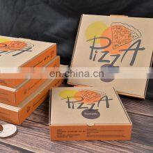 Wholesale Cheap Price Fast Food Paper Boxes Custom Logo Printed Portable Thick Recycled Corrugated Delivery Baking Pizza Box thumbnail-2