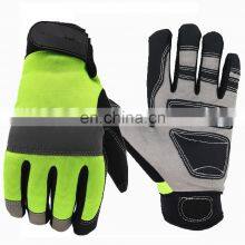Breathable Touchscreen Mens Synthetic Leather Work Gloves Gardening Gloves With Anti Slip Padded Palm thumbnail-3