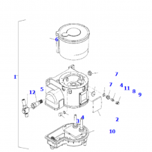 Komatsu loader WA320-5 grease pump 419-09-H2750