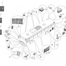 High Performance Emergency Light Switch Bus 3792-00694 ZK6122 for China Bus thumbnail-4