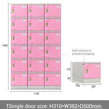 Armário de plástico ABS econômico em espaço com design empilhavel - Unidade de armazenamento compacta premium para recreação em parque aquático thumbnail-2