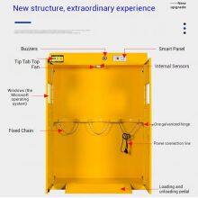 Medical Oxygen Cylinder Cabinet for Hospitals, Double Bottle Capacity Safety Storage With Explosion-proof Windows & Gas Alarm, Custom Supported thumbnail-3