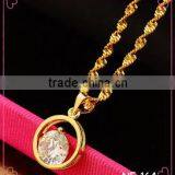 Wholesale Charm Necklace Circle Gold Necklace Popular Pendant Necklace thumbnail-1