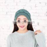 Fashion Ladies Vogue Magnetic Solid Color Stretchable Knitted Headband thumbnail-5