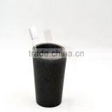 Black Polyreisn Sandstone Bathroom Accessories Set for Hotel and Home thumbnail-4